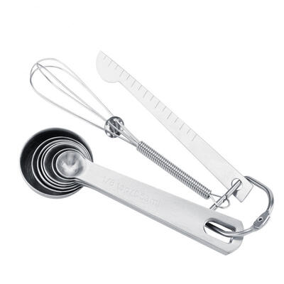 

Greensen 7PcsSet Stainless Steel Measuring Spoons Cups with Measuring Stick & Whisk