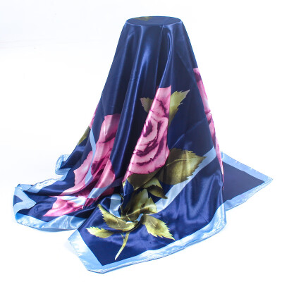 

New printing simulation silk satin scarf Scarf scarf 90cm shawl manufacturers wholesale a generation