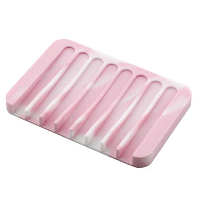 

Bathroom Silicone Soap Dish Anti Slip Soapbox Plate Soap Storage Holder