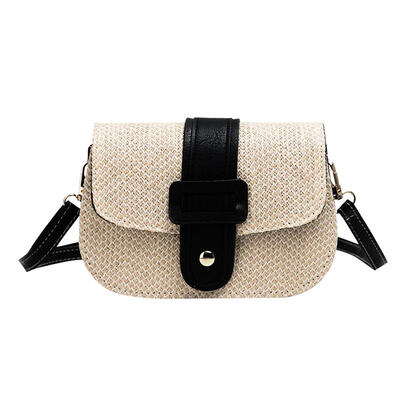 

Flap Shoulder Messenger Handbags Women Straw Woven Crossbody Saddle Bags