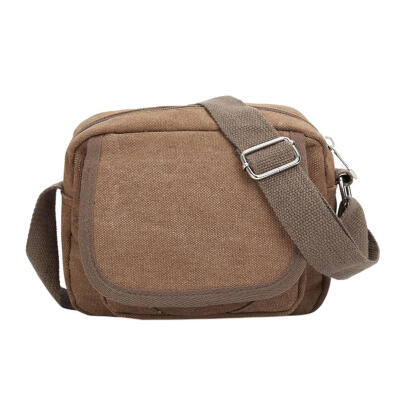 

Men Shoulder Canvas Waist Bag Sports Zipper Casual Crossbody Messenger Bag