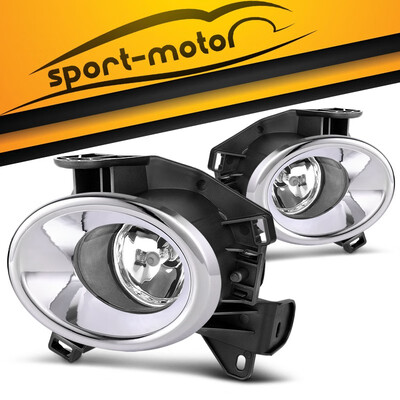 

Factory Style Chrome Fog Lights For Nissan pathfinder 2013 2014 2015 2016 Clear Lens with Bulbs & Wiring Harness