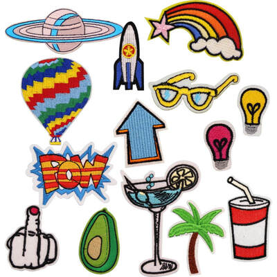 

14PcsPack Lips Embroidered Sew Iron On Patches Badge Fabric Bag Clothes Applique Transfer Craft New