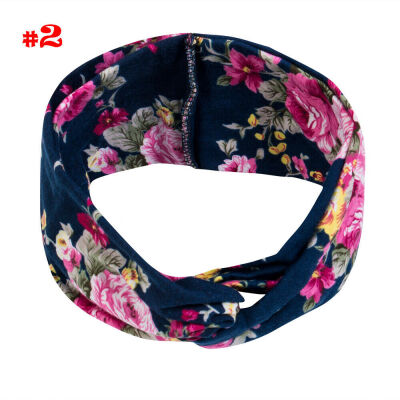 

SUNSIOM Ladies twist knot pattern headband elastic head wrap turban hair band flower Hot