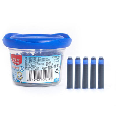 

Mapede Maped Ink Tube Ink Bag Replaceable Pen Ink Cap Ink Refill Pen Ink Blue Erasable 1 Box 36 221911CH