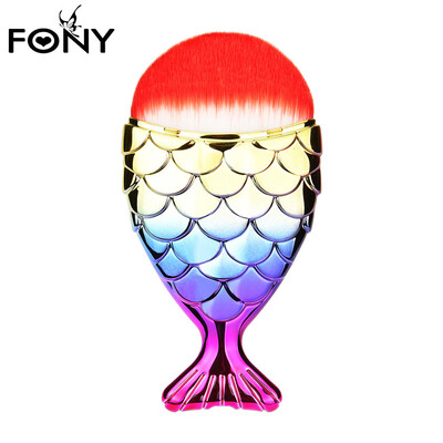 

〖Follure〗Fish Scale Makeup Brush Fishtail Bottom Brush Powder Blush Makeup Cosmetic Brush
