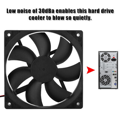 

Greensen 12CM Computer Cooling Fan Portable Silent Internal Computer CPU Case Cooling Fan 2Pi