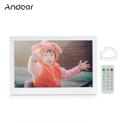 

Andoer 13 Inch 1080P LED Digital Photo Picture Frame High Resolution 19201080 Advertising Machine MP3 MP4 Picture Player Electron