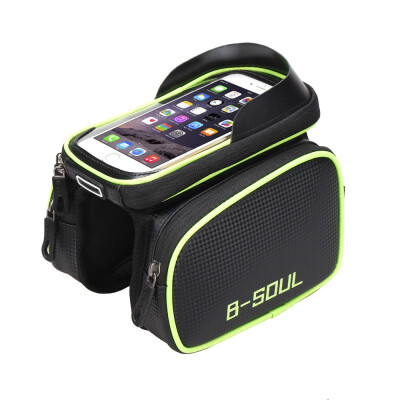 

Cycling Bike Front Frame Bag Tube Pannier Double Pouch for 55-62Inch Cellphone Bicycle Accessories Riding Bag