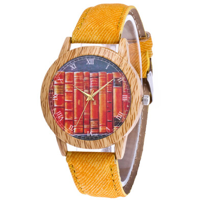 

RM Womens Fashion Casual Leather Strap Analog Quartz Round Watch