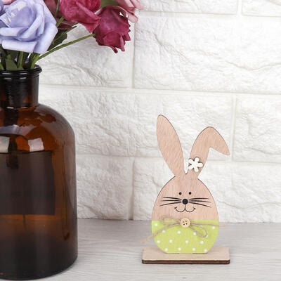 

Greensen Easter Decorations Wood Easter Rabbit Stand Decoration Table Home Decor Ornament