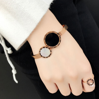 

Titanium steel bracelet rose gold bracelet wild ladies hand jewelry