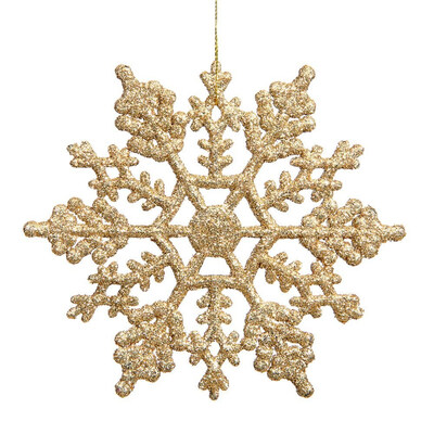 

FUNNYBUNNY 1pcs Multi Color Plastic Glitter Snowflakes Christmas Tree Home Decorations Ornament