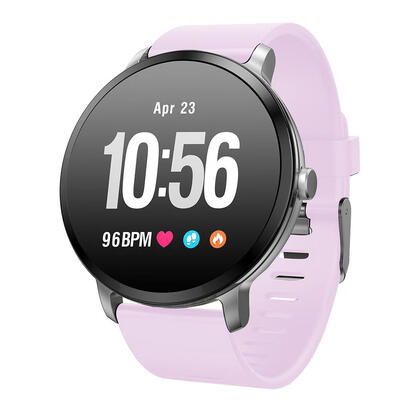 

696 V11 Round Dial Touch Watch Heart Rate Monitor Waterproof Smart Bracelet