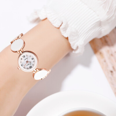 

RM Simple Casual Fashion Round Splicing Strap Delicate Female Bracelet Watch