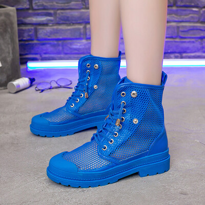 

Sports wind shoes women ins Super Fire 2019 summer fashion new breathable lace-up thick bottom trend Martins boots tide
