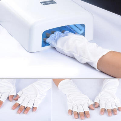 

Nail Art UV Gel Protection Polish Tips Lamp Anti-Ultraviolet Open-Toed Gloves