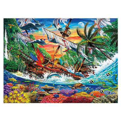 

5D DIY Full Drill Diamond Painting Cartoon Sailing Ship Cross Stitch Kits