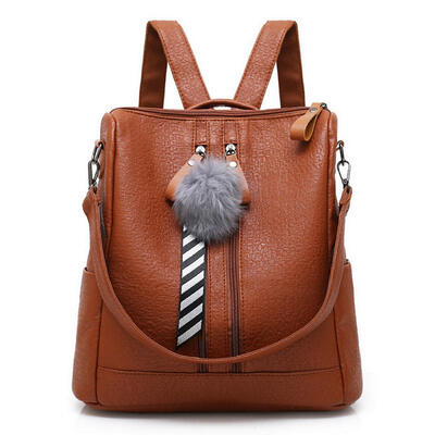 

Fashion Chic Large Capacity Dual Wear Womens Bag Backpack Zipper Travel Handbag Shoulder Bag
