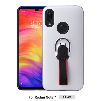 

Magnetic Car Mount Case Xiaomi Redmi Note 7 Finger Phone Ring Holder Case Redmi Note 7 Note7 M1901F7G M1901F7BE Silicone TPU Cover