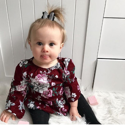 

Newborn Baby Infant Girls Floral Long Sleeve Jumpsuit Romper Clothes Outfits
