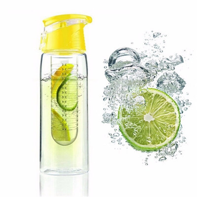 

Hot 800ml Cycling Sport Fruit Infusing Infuser Water Lemon Juice Bicycle Health Eco-Friendly BPA Detox Bottle Flip Lid