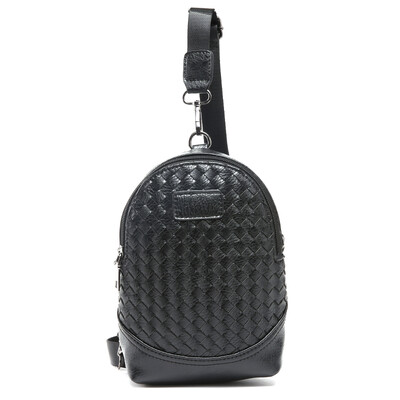 

Weaving small chest bag Tide Men compile small chest bag Korean version of Youth single shoulder bag Fashion backpack