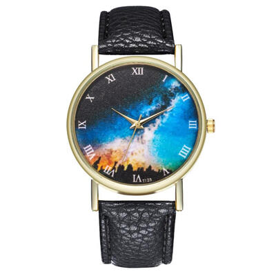 

2018 luxury Woman Men Fashion Leather Band Quartz watch Analog Temperament Fashionable Business Simple wristwatches for ladiesD