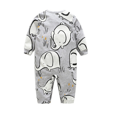 

NewbornToddler Infant Baby Long Sleeve Cartoon Elephant Jumpsuit Romper Clothing