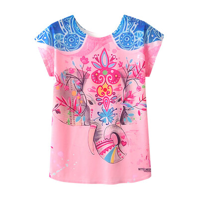 

Starmoon Womens Print Short Sleeve Round Neck Loose T-Shirt Blouse