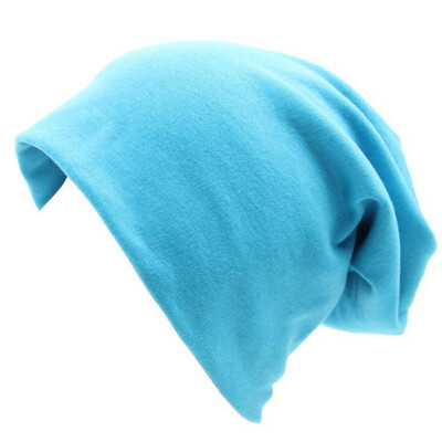 

Autumn&Winter New Women Unisex Knitted Cotton Hat Sports Street Style Solid Color Hip Hop Casual Loose Button Lazy Hat