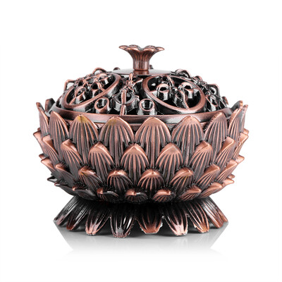 

Incense Cone Burner1Pc Vintage Lotus Shape Alloy Incense Burner Censer Holder Tool Home Decoration Hot Incense Cone Holder Burner