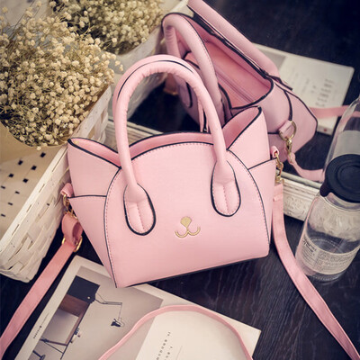 

Tailored Women Cat Face Shoulder Bags Totes Handbag Messenger Bag Crossbody Bag Black
