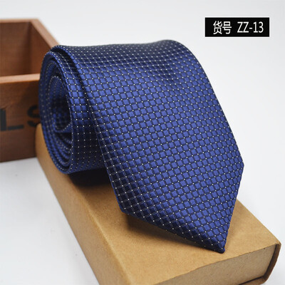 

New spot tie business dress mens tie polyester yarn arrow type 8CM business tie wholesale
