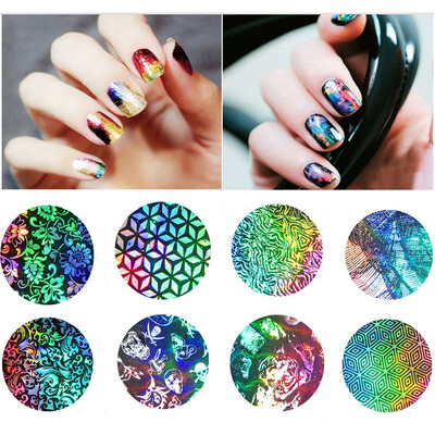 

〖Follure〗16pcs Flower 3D Nail Art Stickers Decals Manicure GoldSilver Decoration Tips