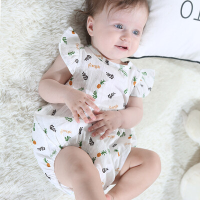 

Summer Baby Boys Girls Pineapple Print Romper Bodysuit Jumpsuit Clothes