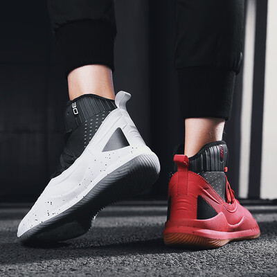 

Basketball shoes mens high boots combat wear non-slip breathable ball sports shoes men