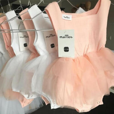 

Newborn Kid Baby Girls Tulle Tutu Romper Dress Bodysuit Jumpsuit Outfits Clothes