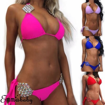 

Emmababy Fahsion Summer Women Bikini Set Push-up Bra Mesh Beach Swimsuit Bathing Suit Swimwear
