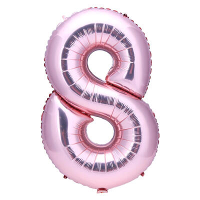 

32 in Rose Gold Number Foil Balloon Large Digit Balloon Wedding Party Decor