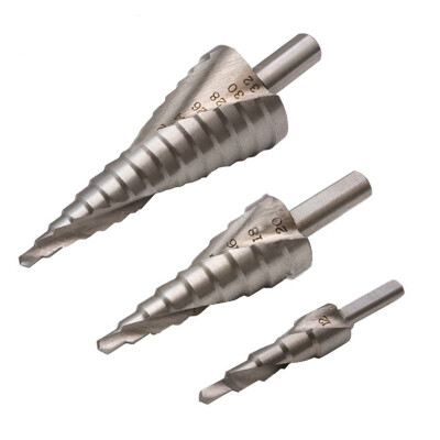 

3 Pcs Large Step High Speed Steel Cone Drill Hole Cutter Bit HSS Tool 4-32mm