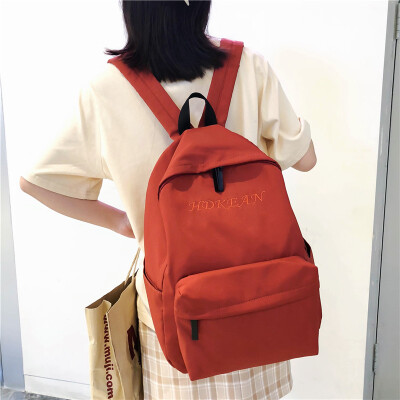 

Ins Wind Bag Female Korean High School Students Campus Simple Joker Sensational bf Backpack Backpack