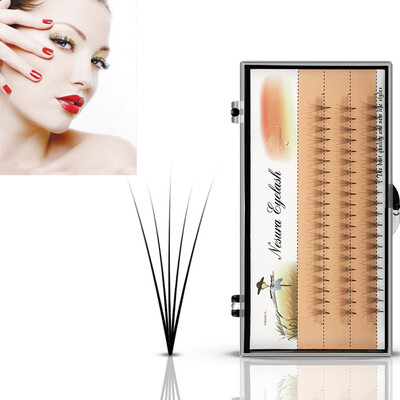 

〖Follure〗891012mm Thick Long Cross Party False Eyelashes Black Band Fake Eye Lashes A