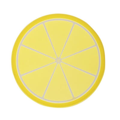 

Silicone Non-Slip Fruit Pattern Placemat Round Insulation Table Cup Pad
