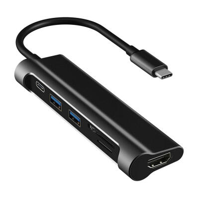 

Type-C HUB USB-C 31 to HDMI SD TF Card Reader USB30 Type C Charging Port