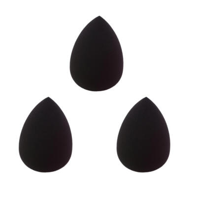 

3pcs Fluorescent Water Drop Shape Cosmetic Puff Smooth Sponge Powder Puff