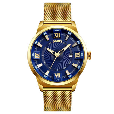 

SKMEI Mens Watches Luxury Quartz Watch Fashion Stainless Steel Business WristWatch