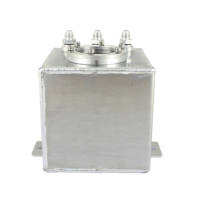 

Tailored Sliver 2L Billet Aluminum Fuel Surge Tank An6 Surge Tank With 3pc An6 Fittings