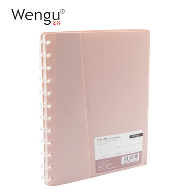 

Wengu Wengu a320 page T-type information booklet leaflet can be replaced inside pocket bag folder paper bag music bag green MA3005-A