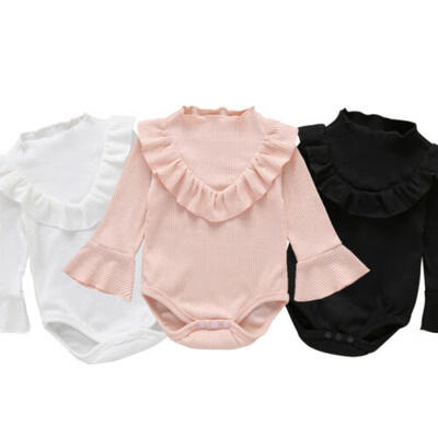 

Newborn Infant Baby Girls Long Sleeves Romper Jumpsuit Bodysuit Clothes Outfits